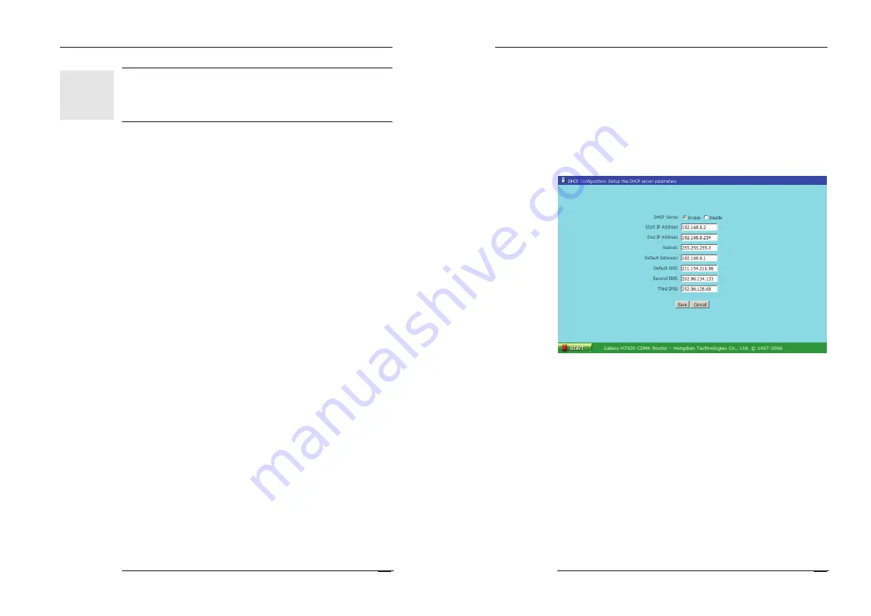 Shenzhen Hongdian Technologies Galaxy Mobile Router H7920 User Manual Download Page 21