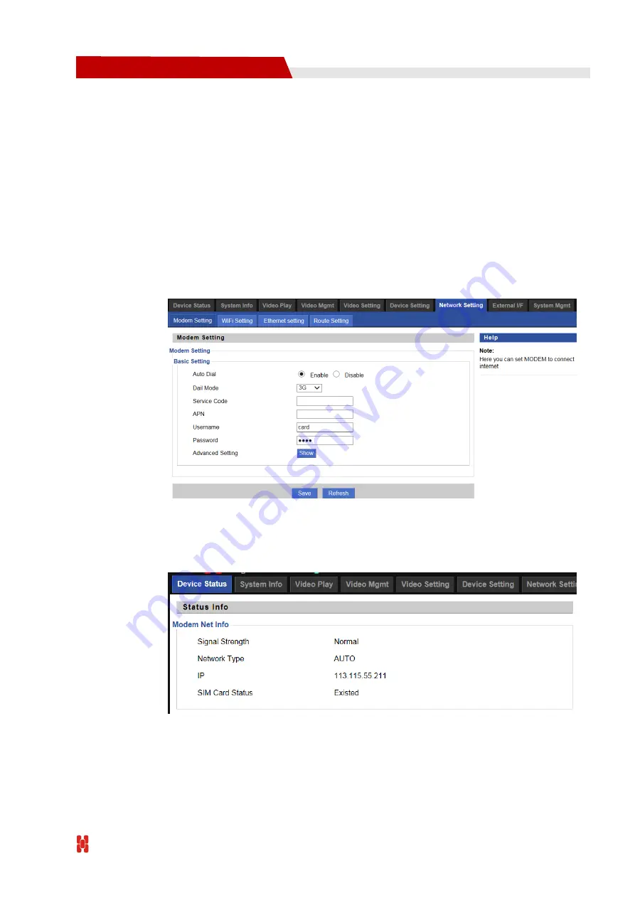 Shenzhen Hongdian Technologies H3526 MDVR User Manual Download Page 38