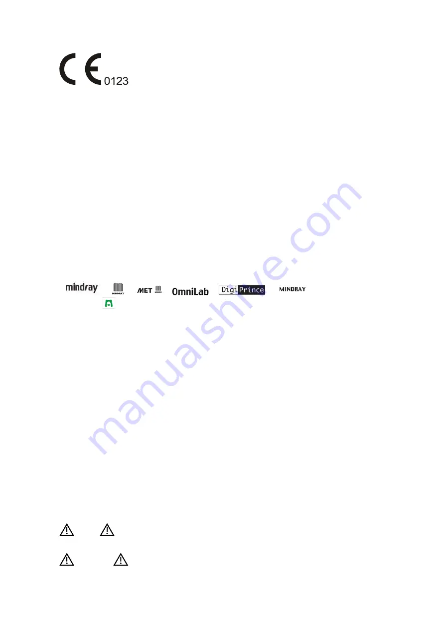 Shenzhen Mindray Bio-Medical Electronics Co., Ltd. DC-N2 Скачать руководство пользователя страница 9