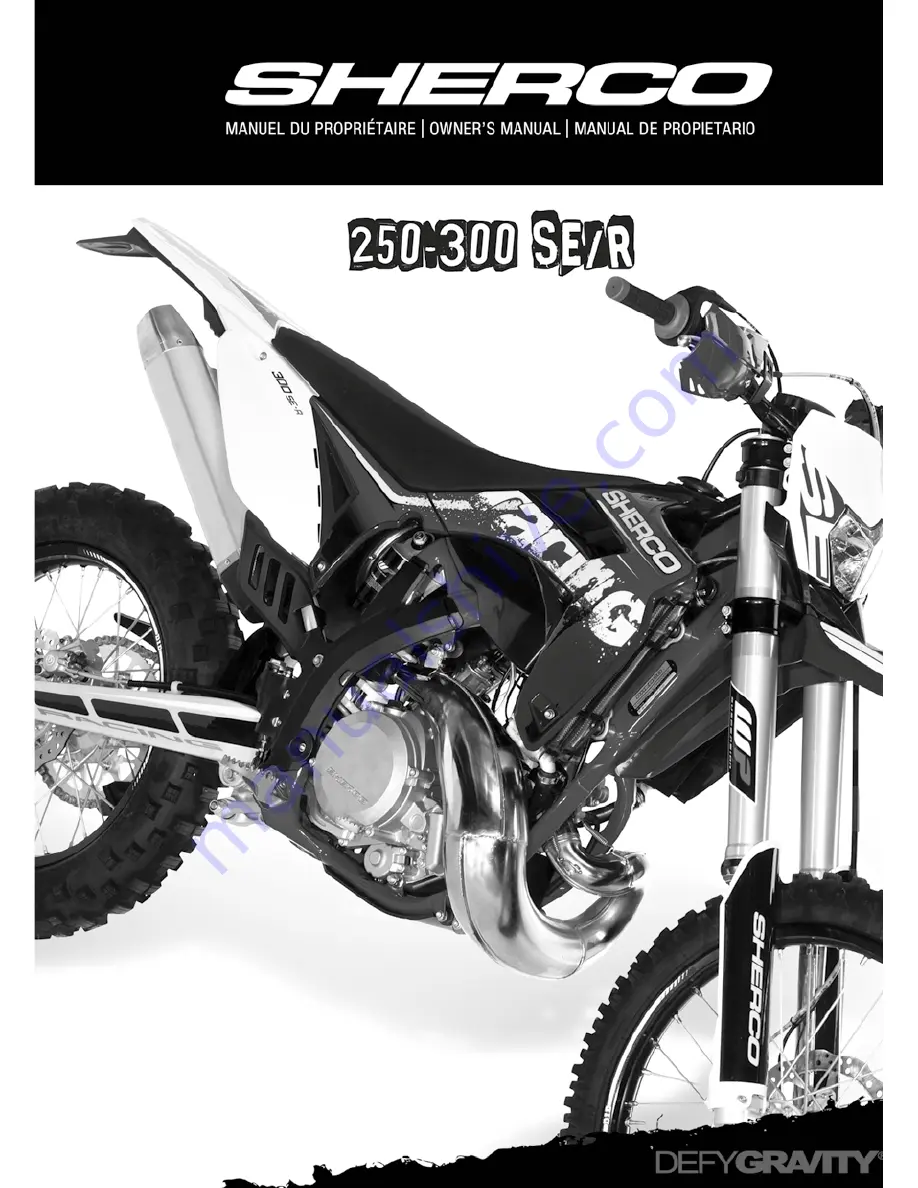 SHERCO 2014 250 SE/R Owner'S Manual Download Page 1