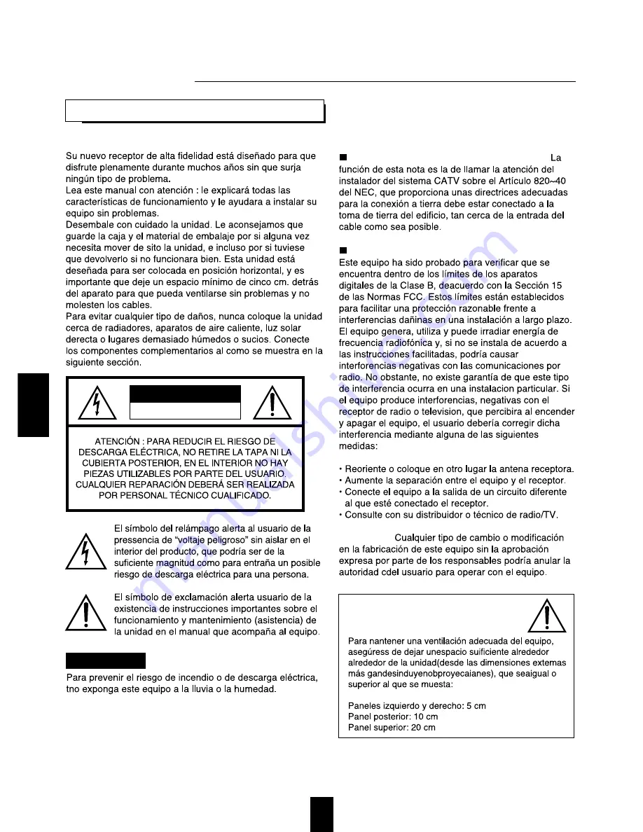 Sherwood RD-6105 (Spanish) Instrucciones De Operación Download Page 2