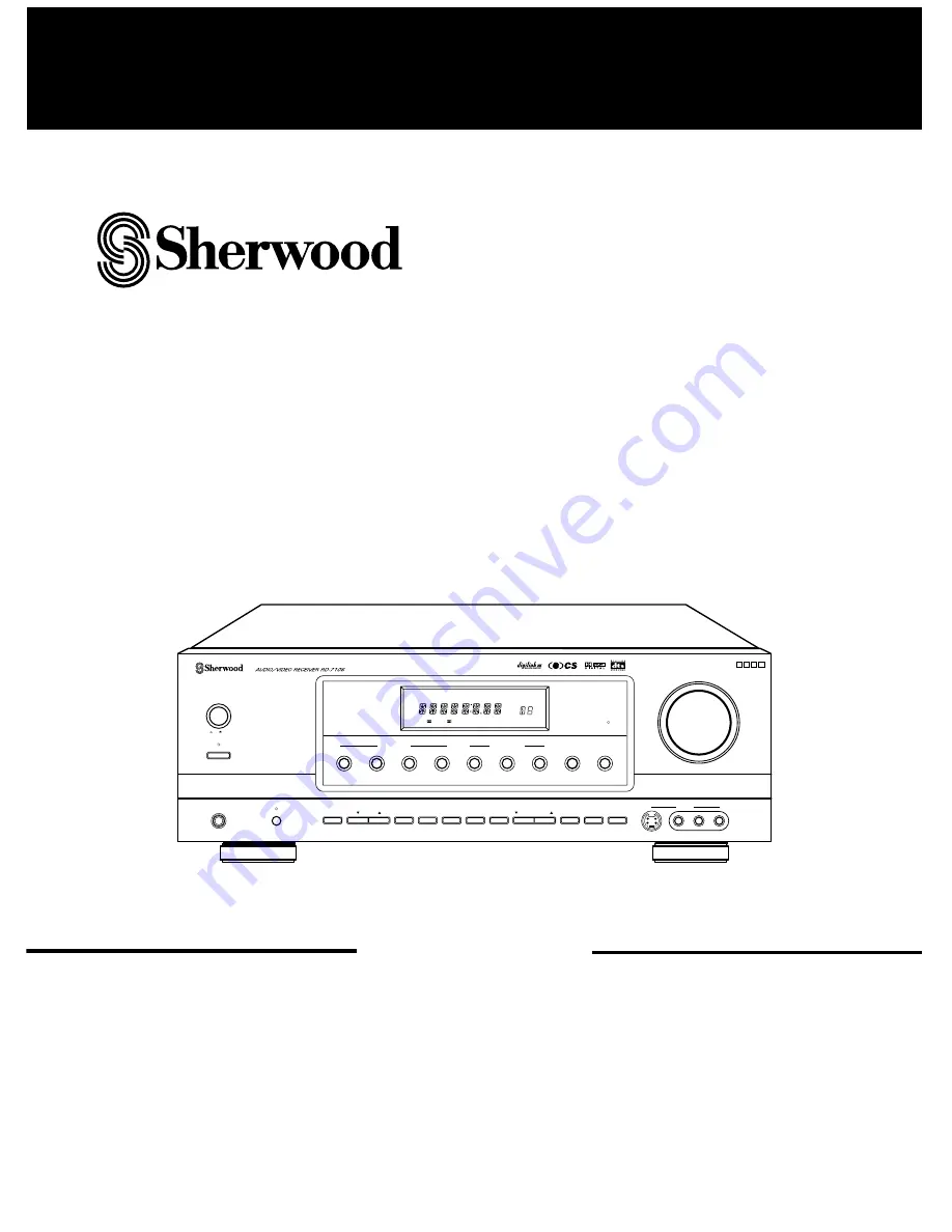 Sherwood RD-7106 Operation Instructions Manual Download Page 1