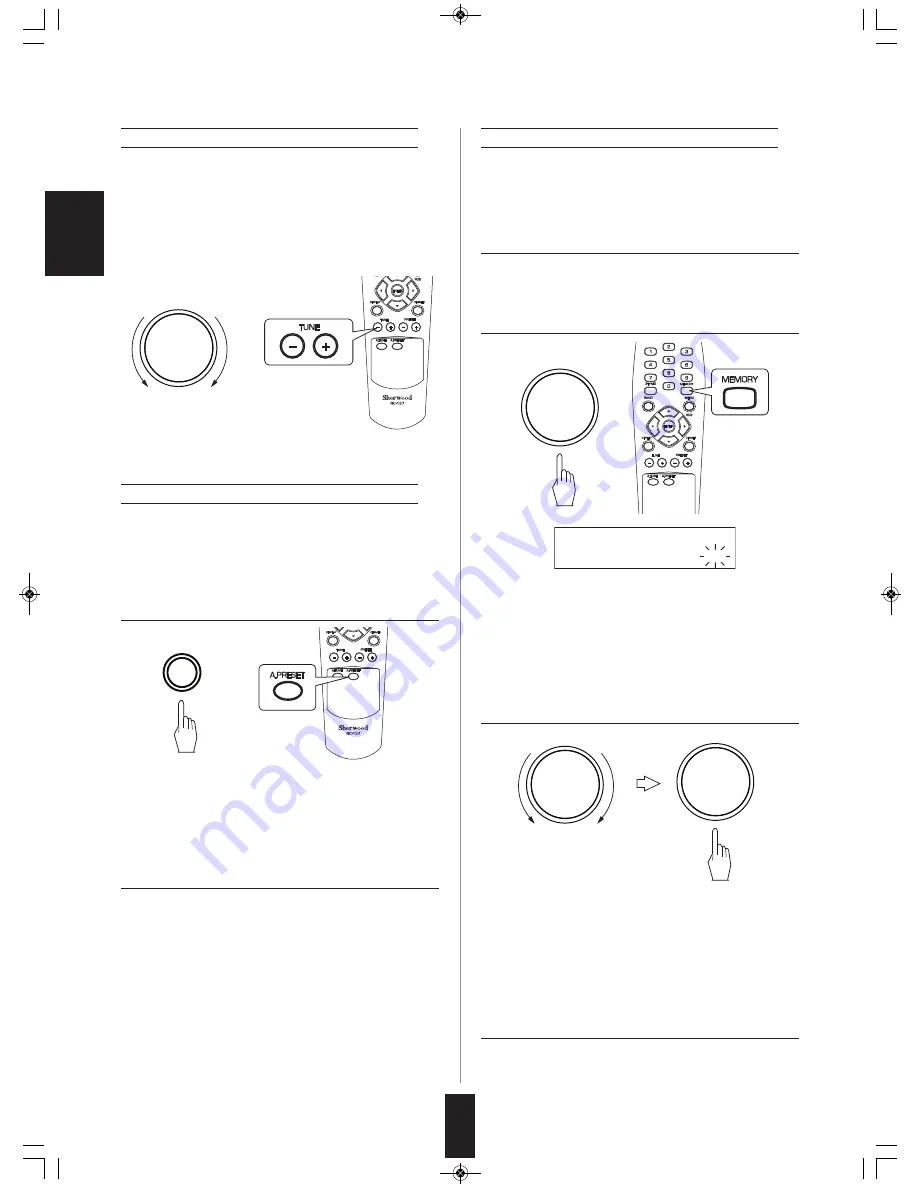 Sherwood TX-5505 Operating Instructions Manual Download Page 10