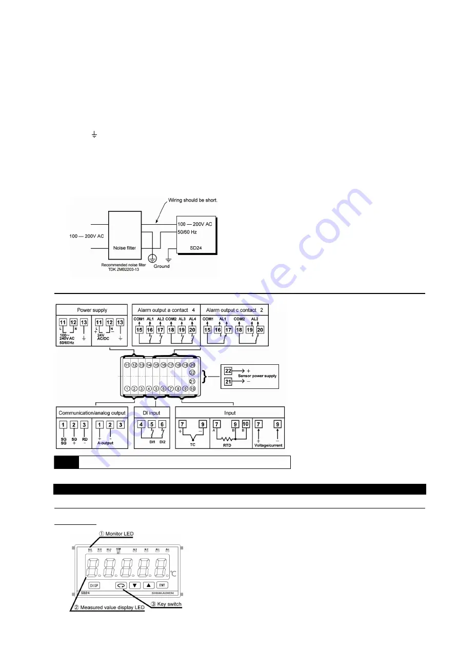 Shimaden SD24 Series Instruction Manual Download Page 5