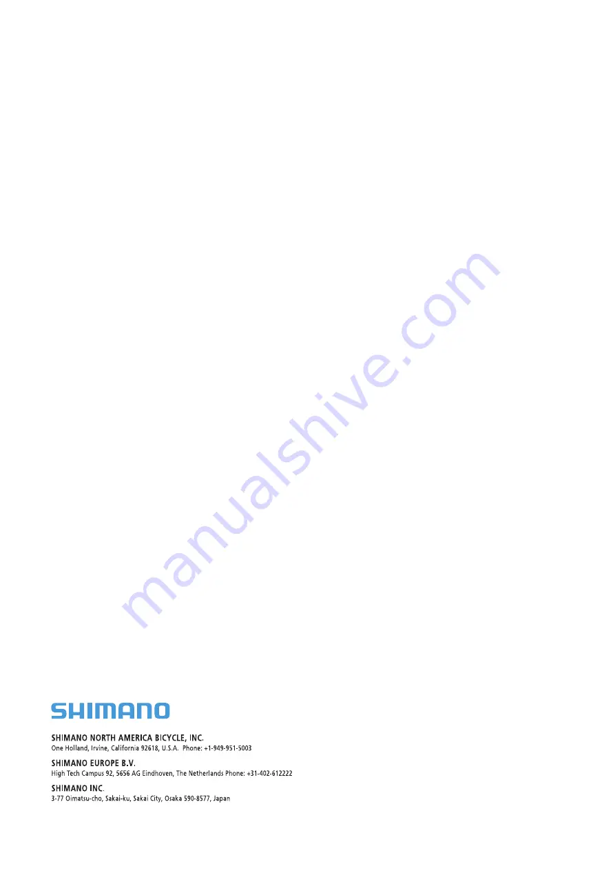 Shimano ALFINE Inter-11 Dealer'S Manual Download Page 49