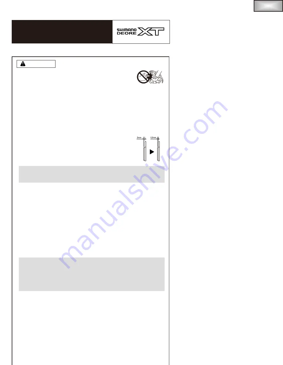 Shimano deore XT Technical Service Instruction Download Page 1