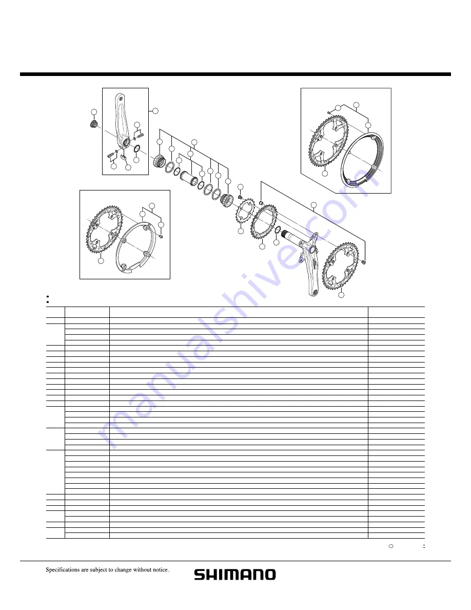 Shimano FC-M590-S Manual Download Page 1