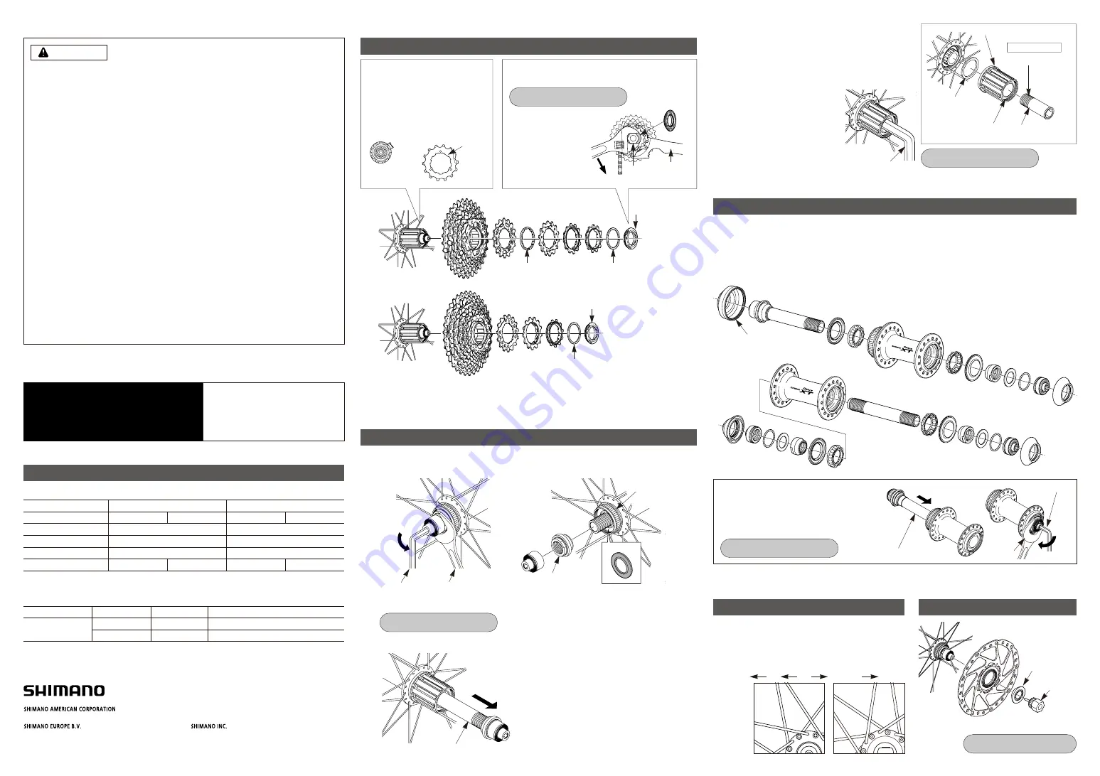 Shimano FH-M775 Service Instructions Download Page 1