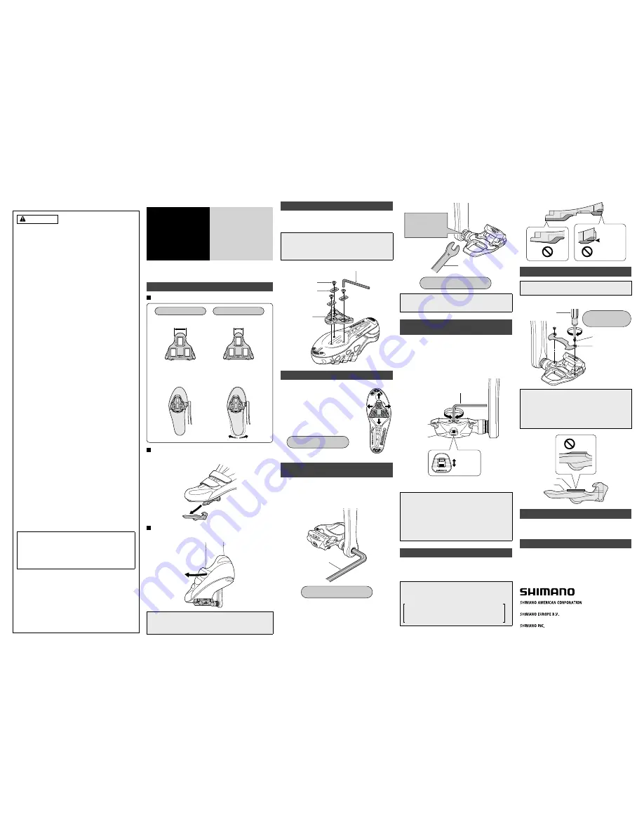 Shimano PD-7900 Service Instructions Download Page 1