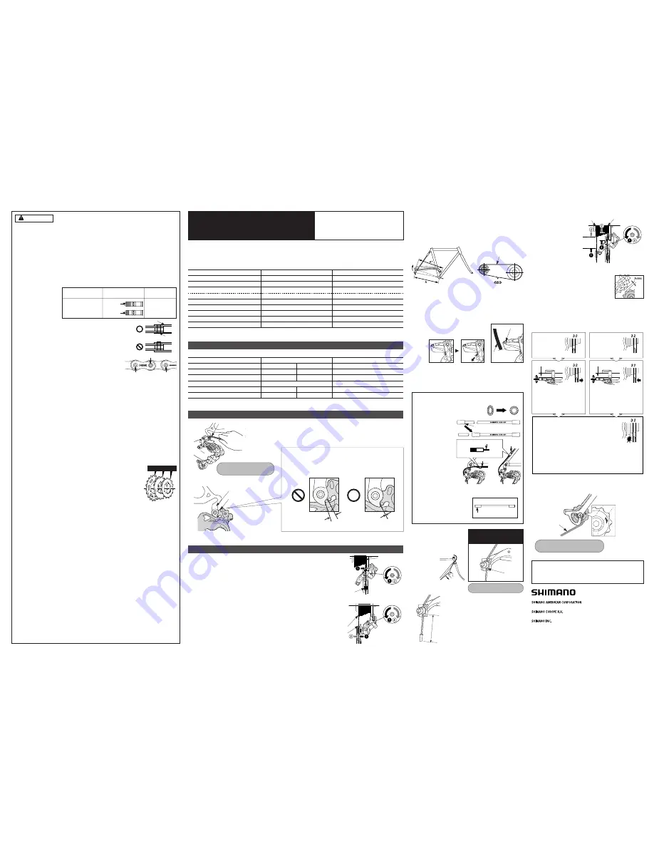 Shimano RD-M773 Technical Service Instructions Download Page 1