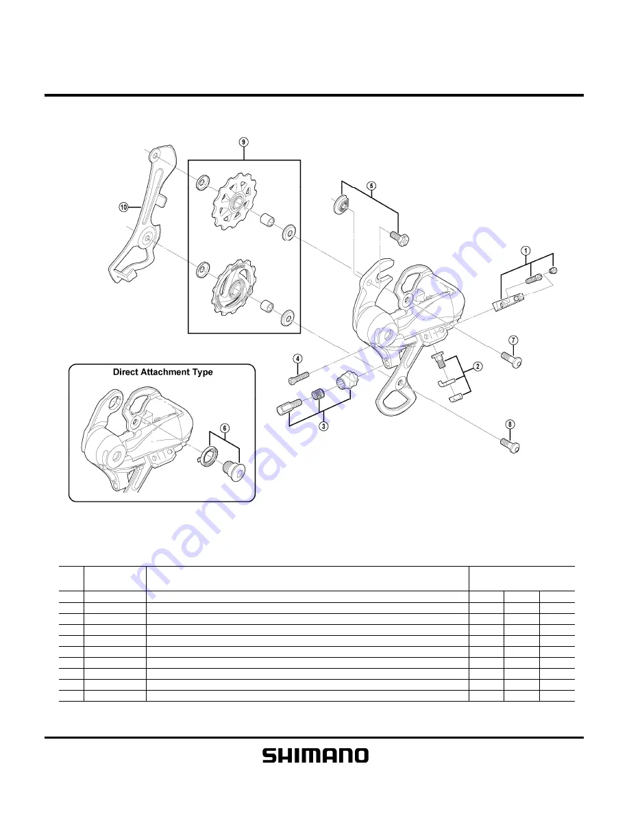 Shimano RD-TX35 Technical Service Instructions Download Page 1