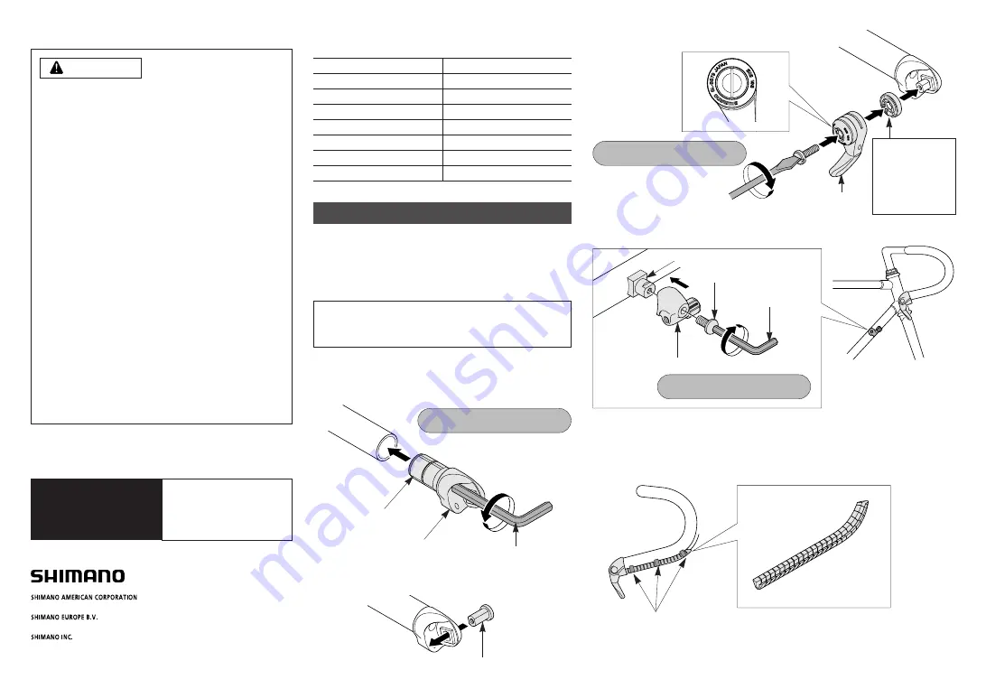 Shimano SL-BS79 Technical Service Instructions Download Page 1