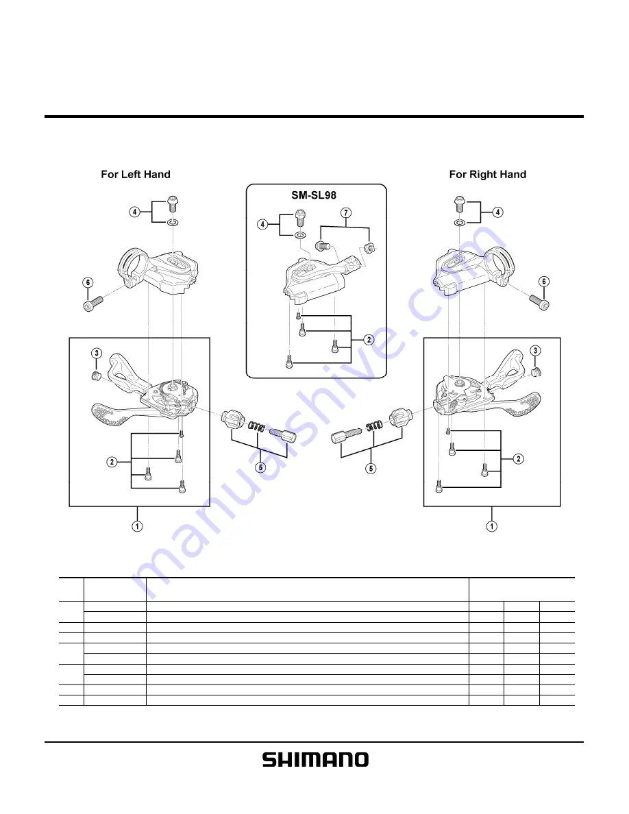 Shimano SL-M980 User Manual Download Page 1