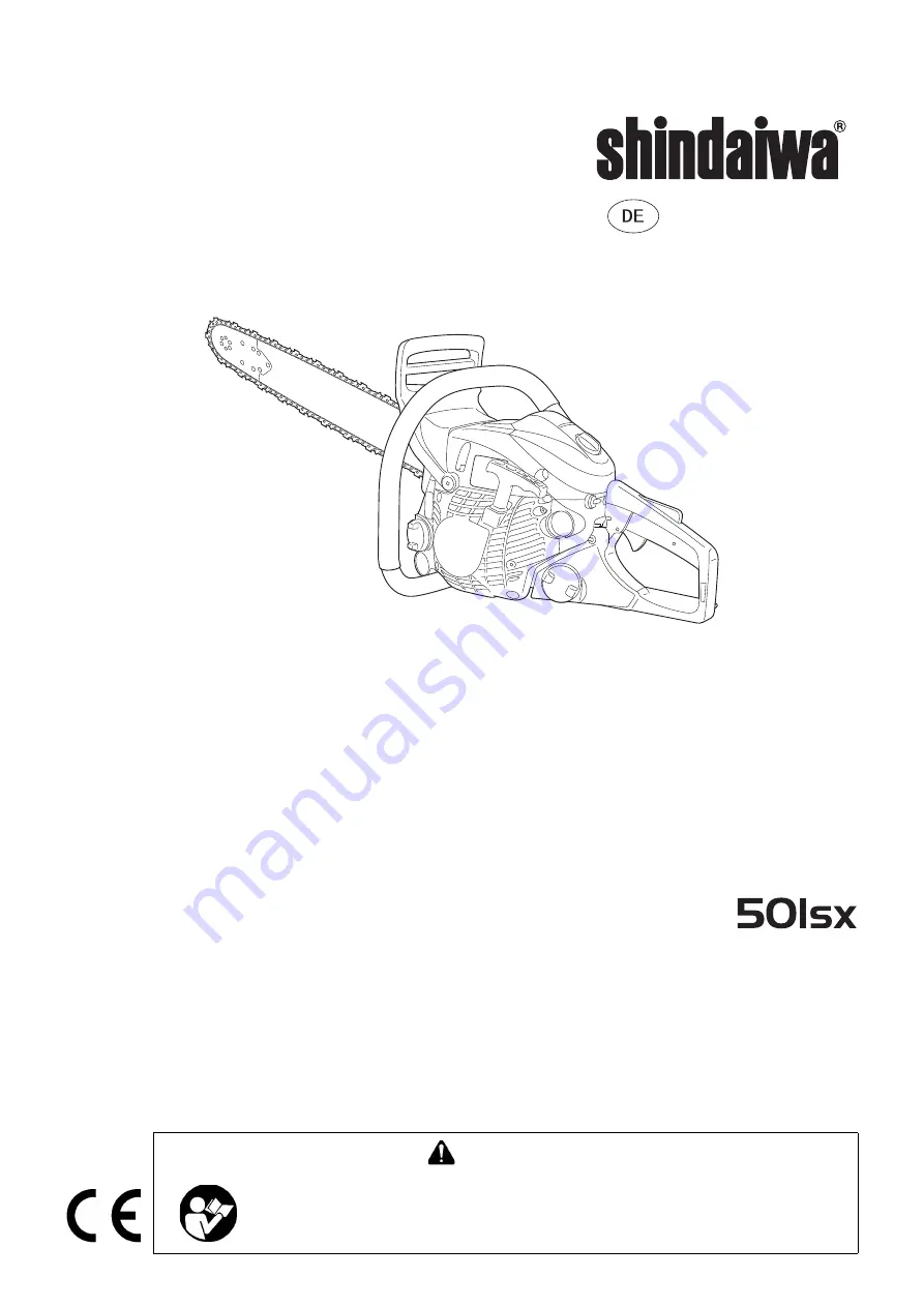 Shindaiwa 501SX Скачать руководство пользователя страница 69