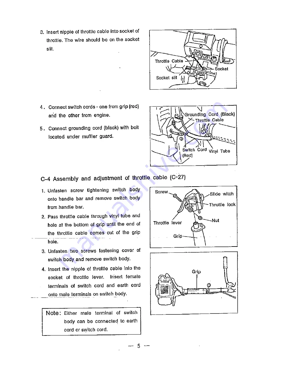 Shindaiwa C-27 Instruction Manual Download Page 7