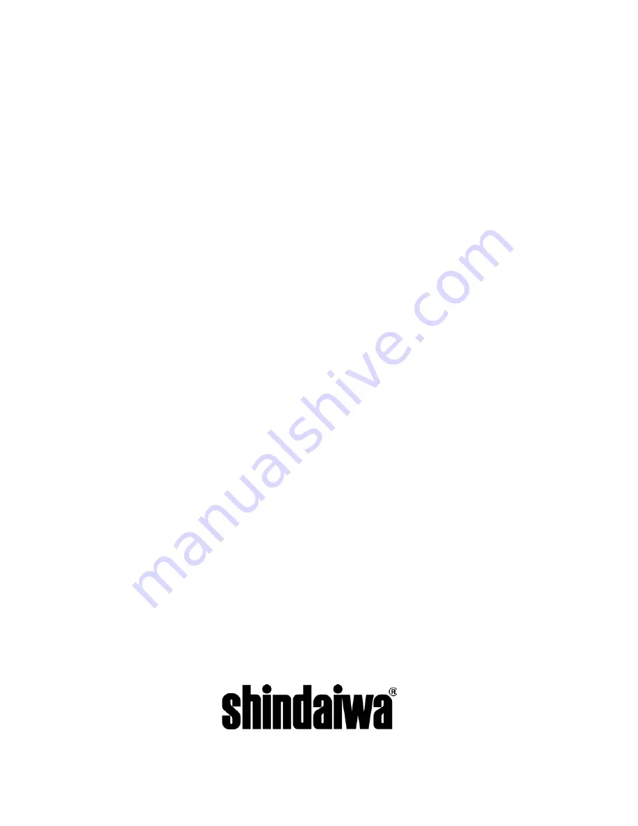 Shindaiwa EB6000 Instruction Manual Download Page 36