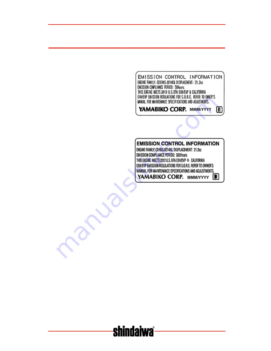 Shindaiwa FH235 Operator'S Manual Download Page 13