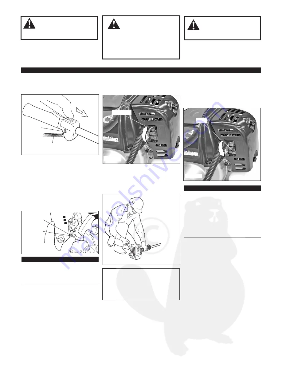 Shindaiwa M2510 Owner'S/Operator'S Manual Download Page 7