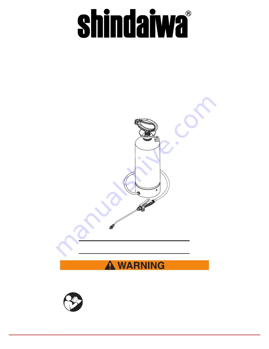 Shindaiwa SP231H Operator'S Manual Download Page 1