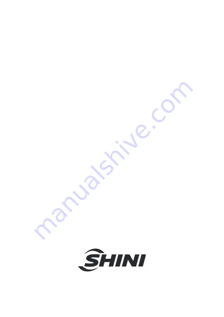 Shini CD SERIES Manual Download Page 1