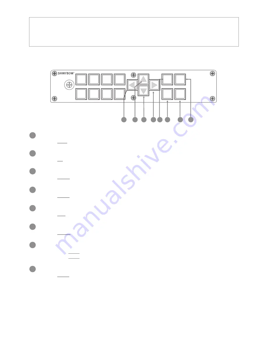 Shinybow USA SB-3691 Instruction Manual Download Page 9