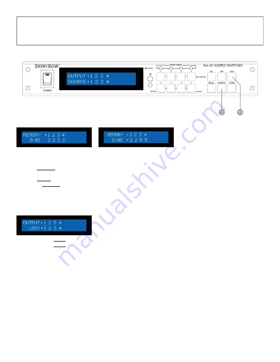 Shinybow USA SB-5544LCM Instruction Manual Download Page 7