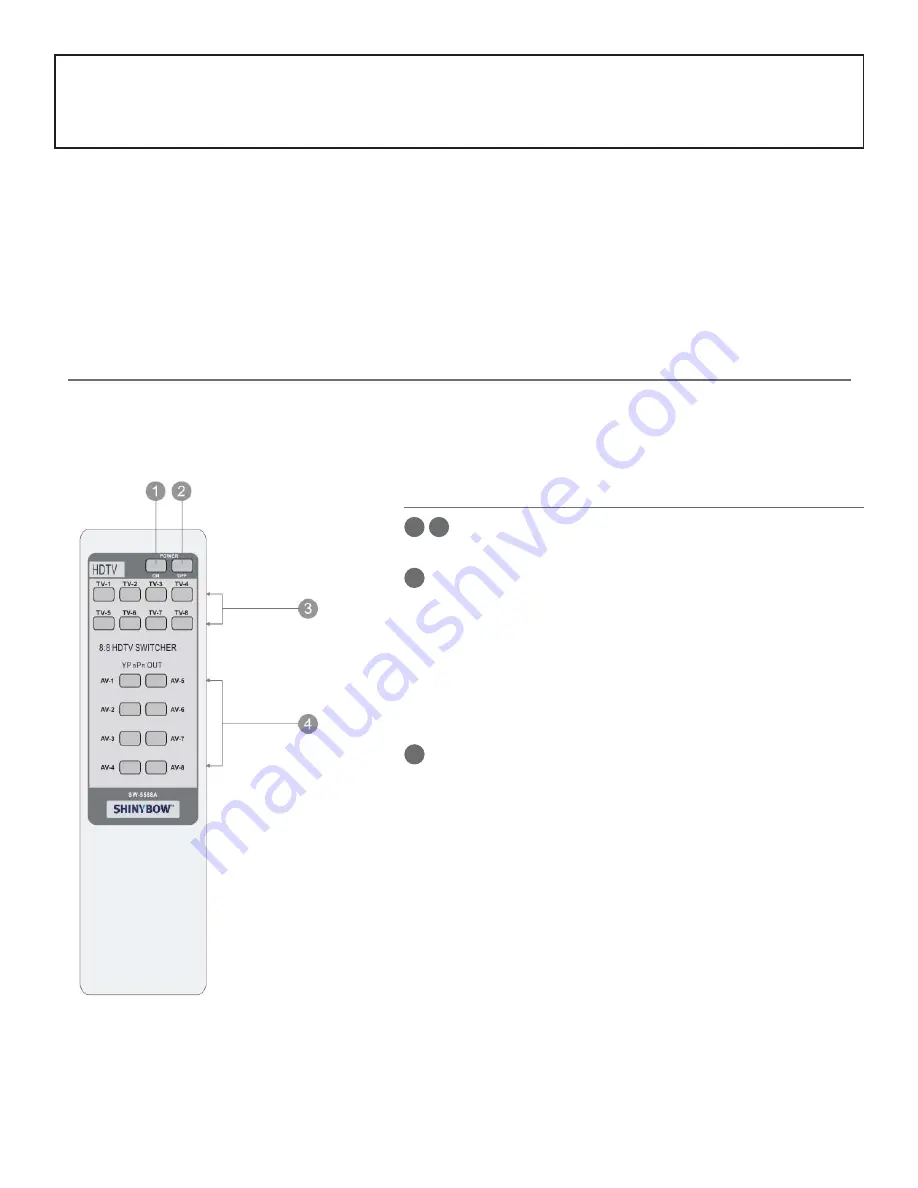 Shinybow USA SB-5588 Instruction Manual Download Page 7