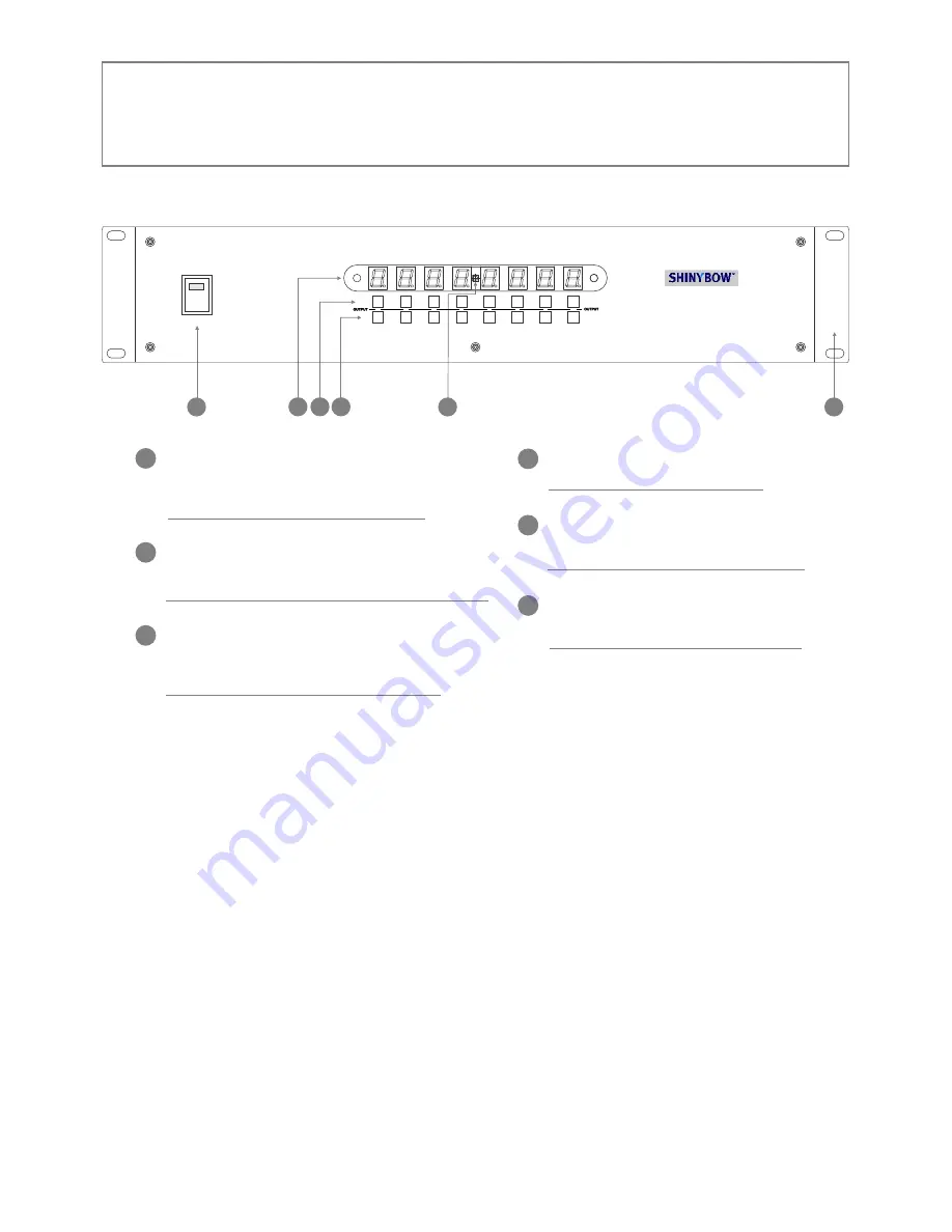 Shinybow USA SB-8188CT Instruction Manual Download Page 4