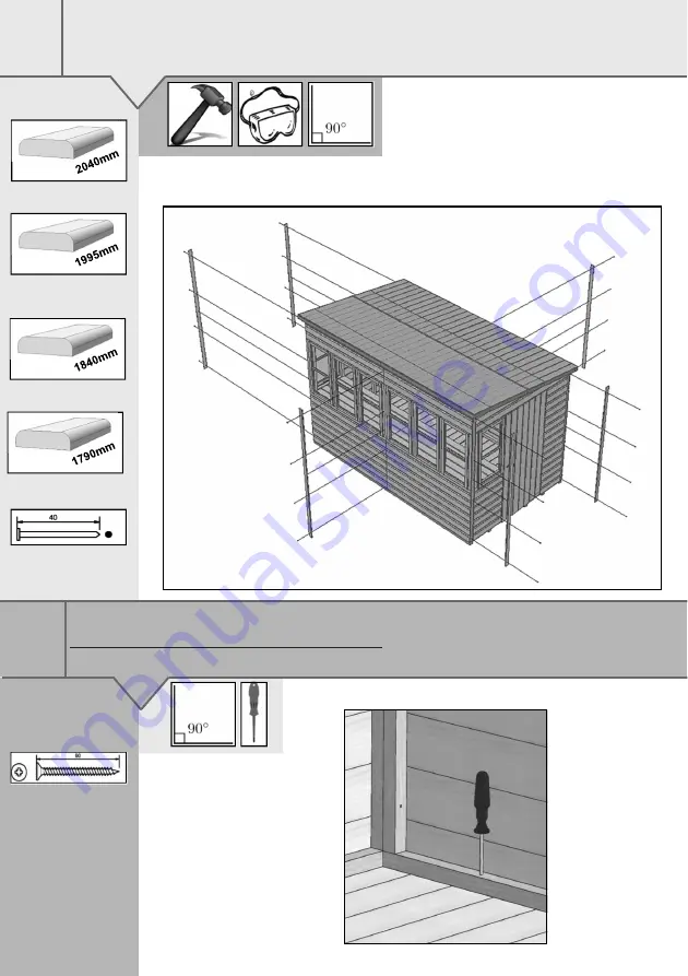 Shire 10x6 Sun Pent Instruction Leaflet Download Page 21