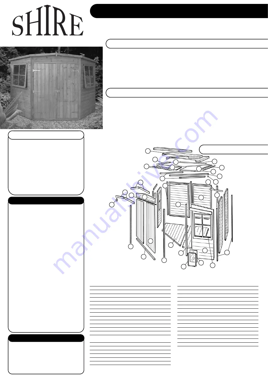 Shire 7x7 Cornershed Assembly Download Page 1