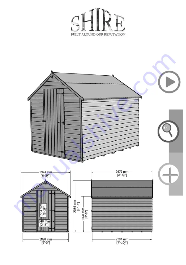 Shire 8x6 Value Overlap Manual Download Page 1