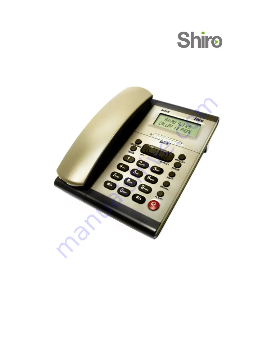 Shiro SC3129 User Manual Download Page 1