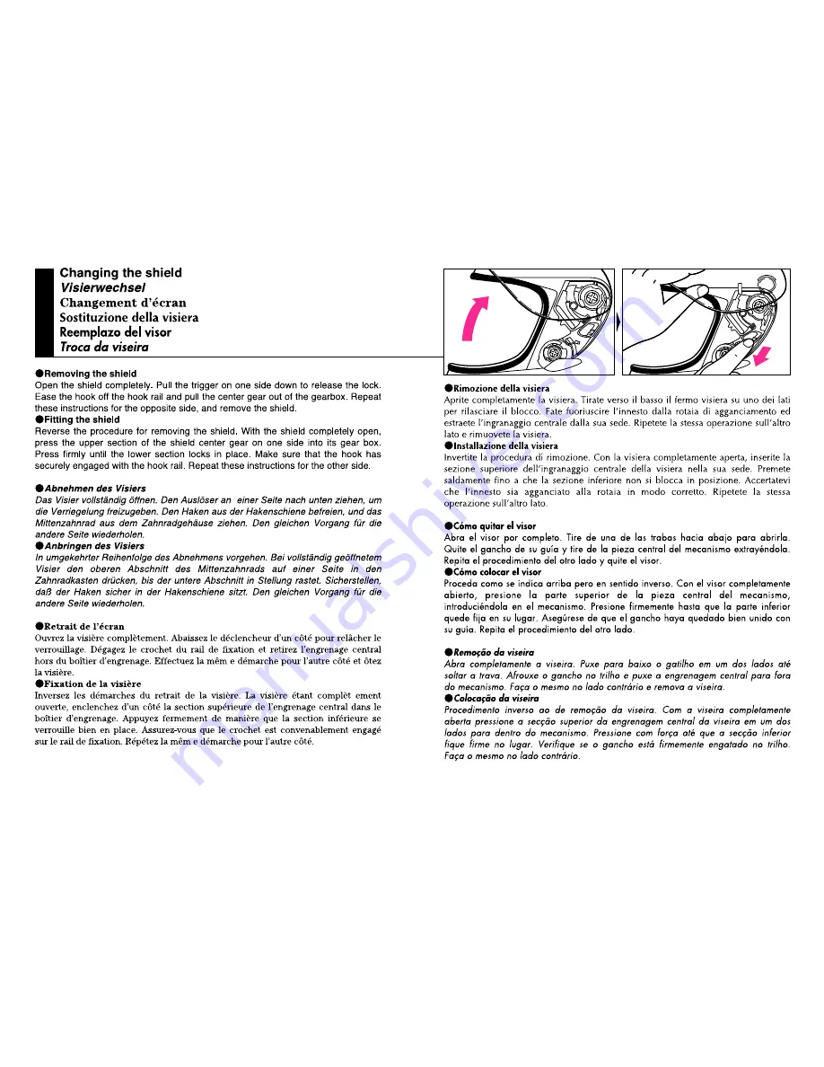 SHOEI Syncrotec Instructions For Use Manual Download Page 7