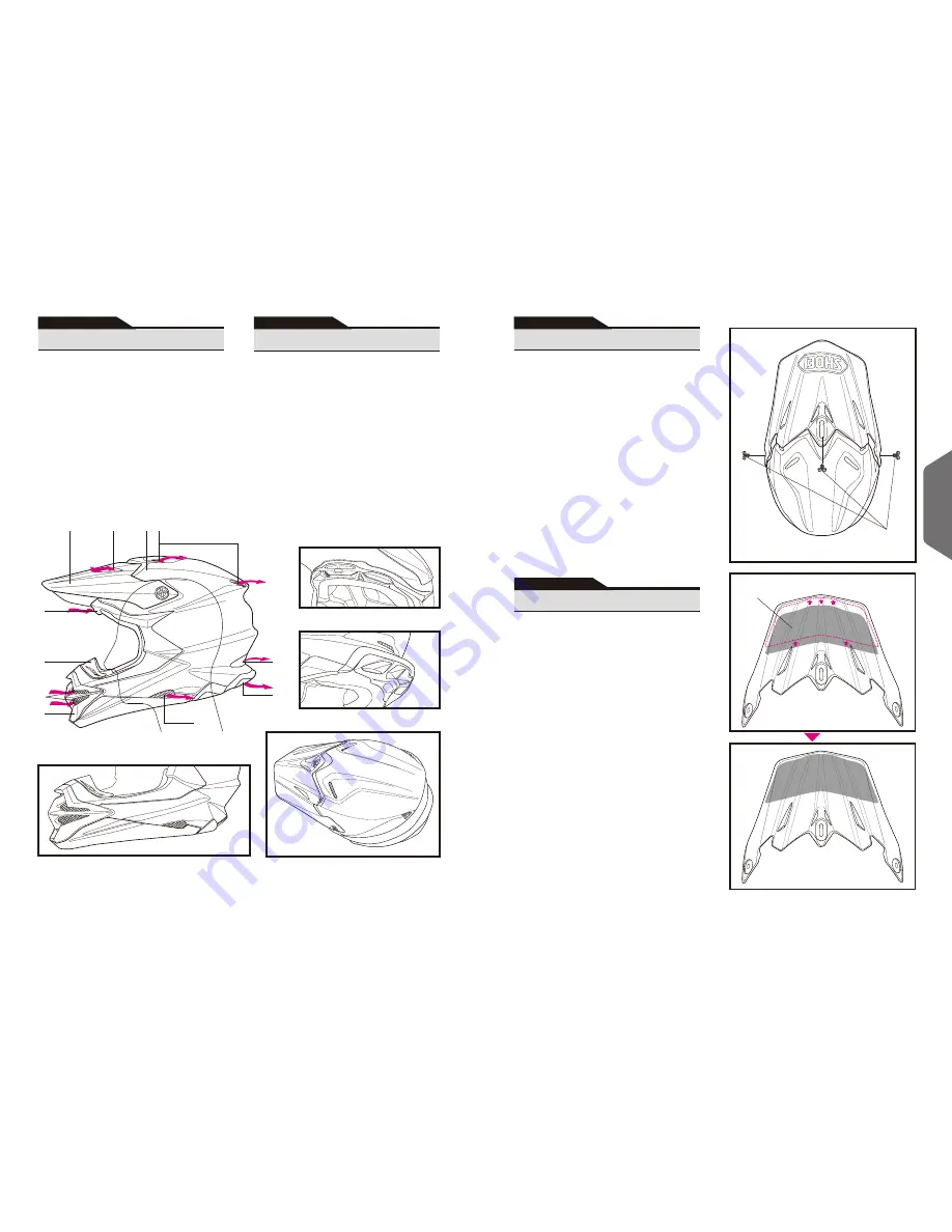 SHOEI VFX-WR Instructions For Use Manual Download Page 12