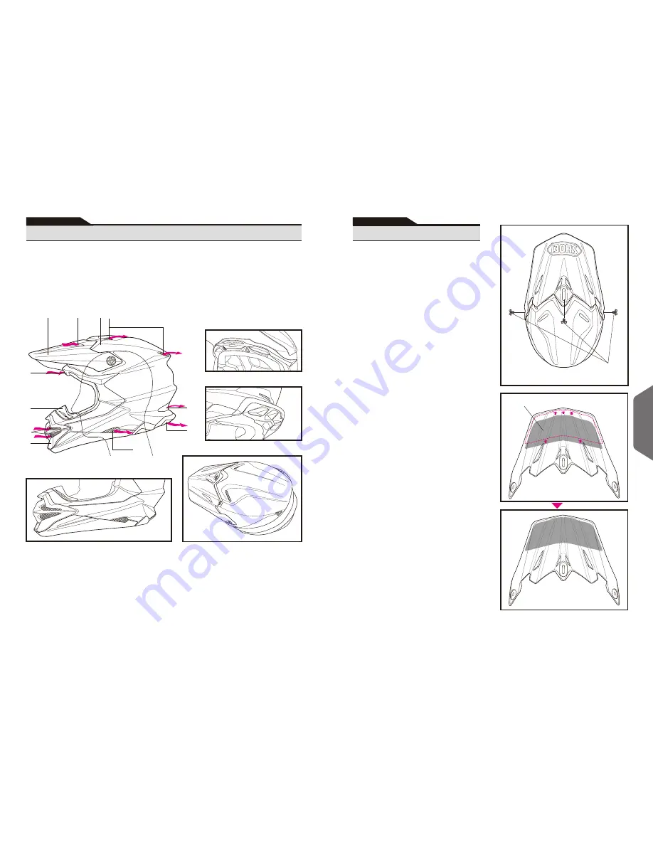 SHOEI VFX-WR Instructions For Use Manual Download Page 20