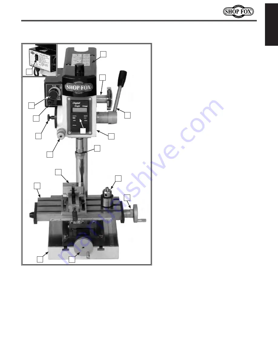 Shop fox SHOP FOX M1036 Owner'S Manual Download Page 8