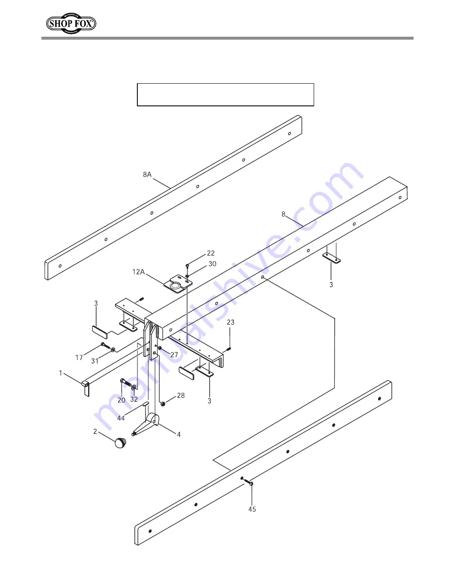 Shop fox SHOP FOX W2006 Instruction Manual Download Page 18