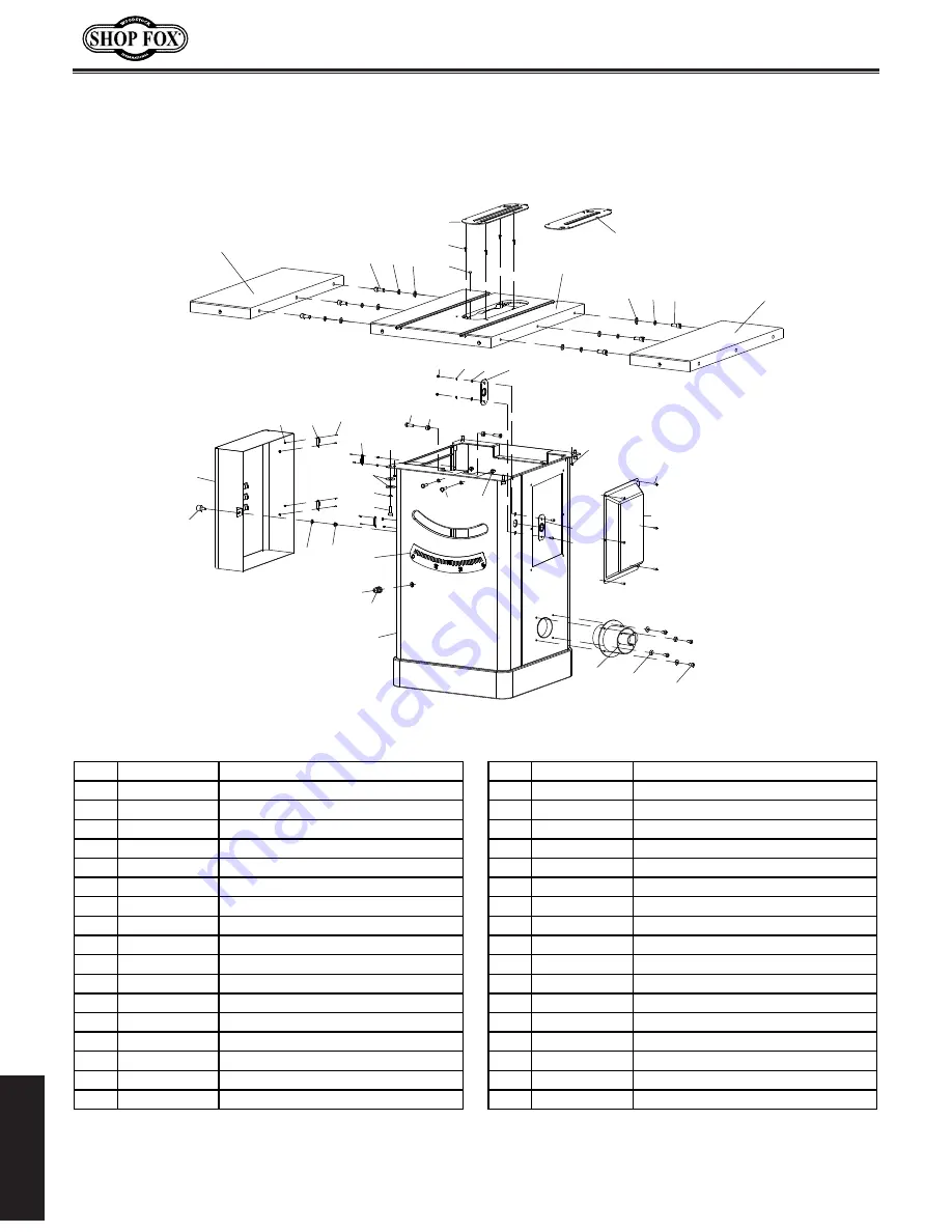 Shop fox W1851 Owner'S Manual Download Page 88