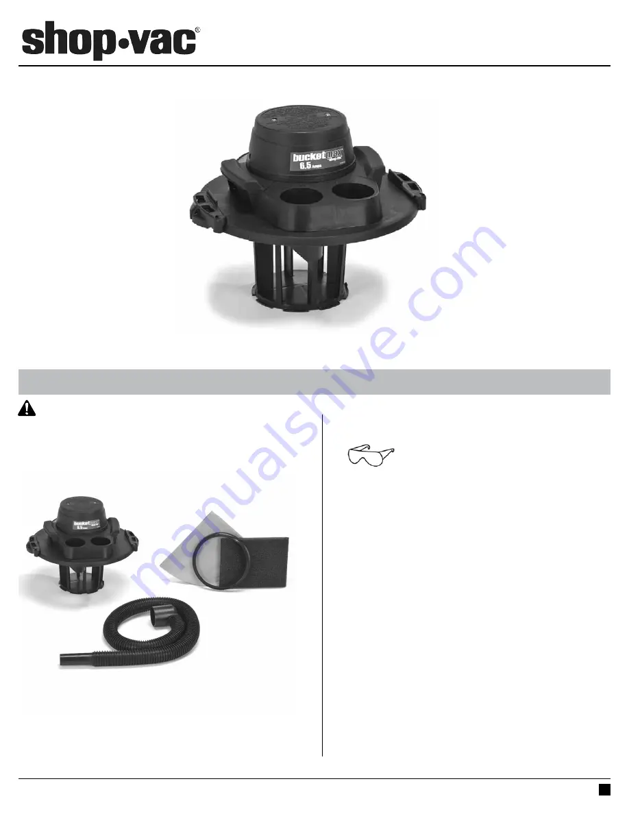 Shop-Vac 600BH Series Manual Download Page 1