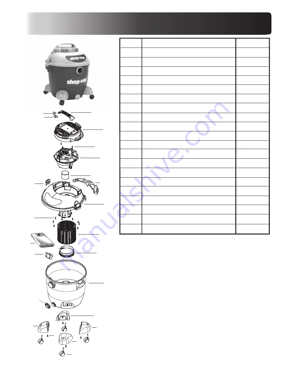 Shop-Vac 90L400 Скачать руководство пользователя страница 1