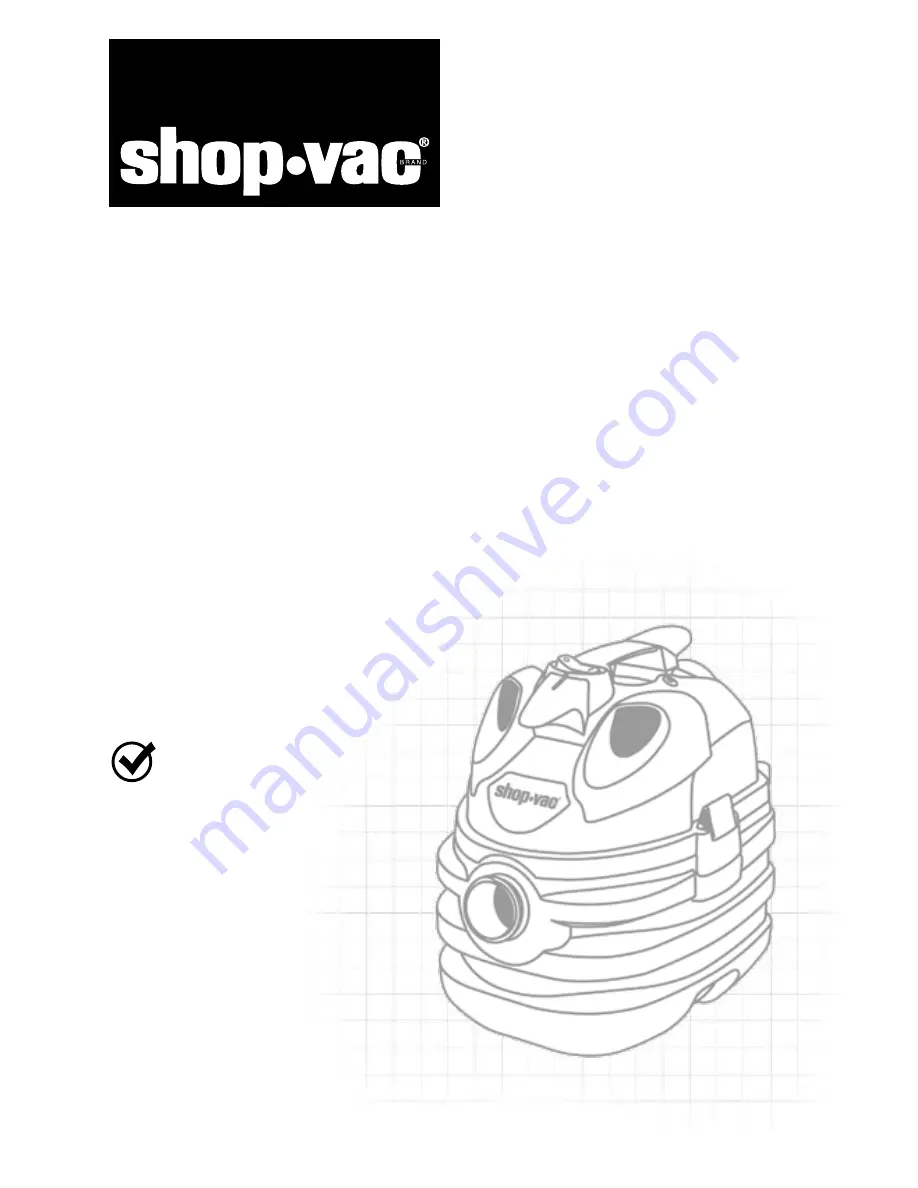 Shop-Vac H87 SERIES User Manual Download Page 1