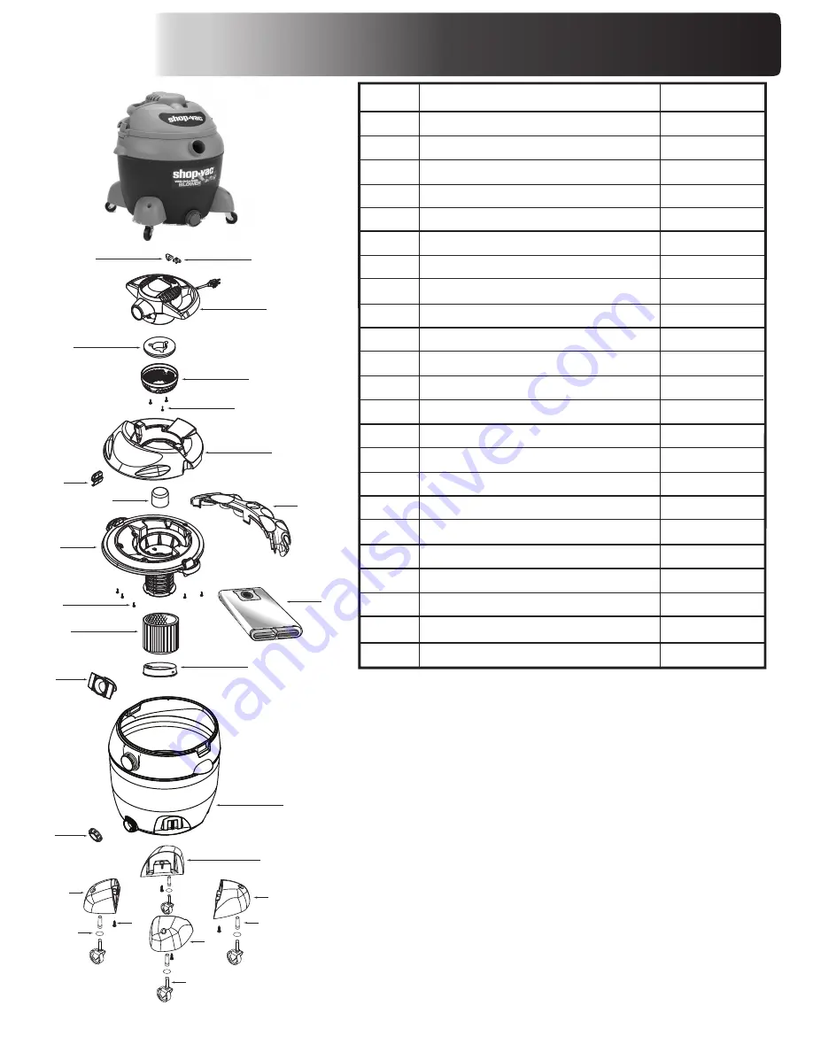 Shop-Vac LB650C Specification Download Page 1