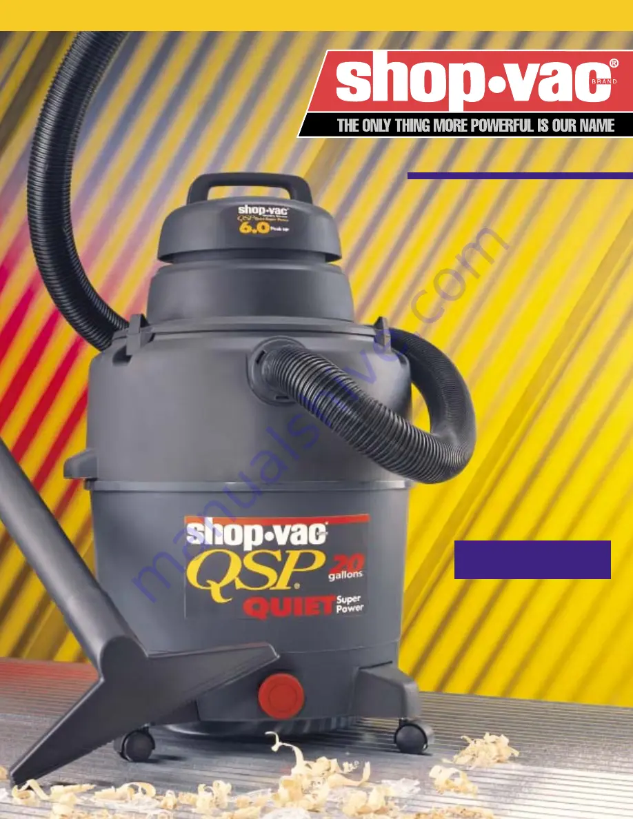 Shop-Vac QSP 925-52 Booklet Download Page 1