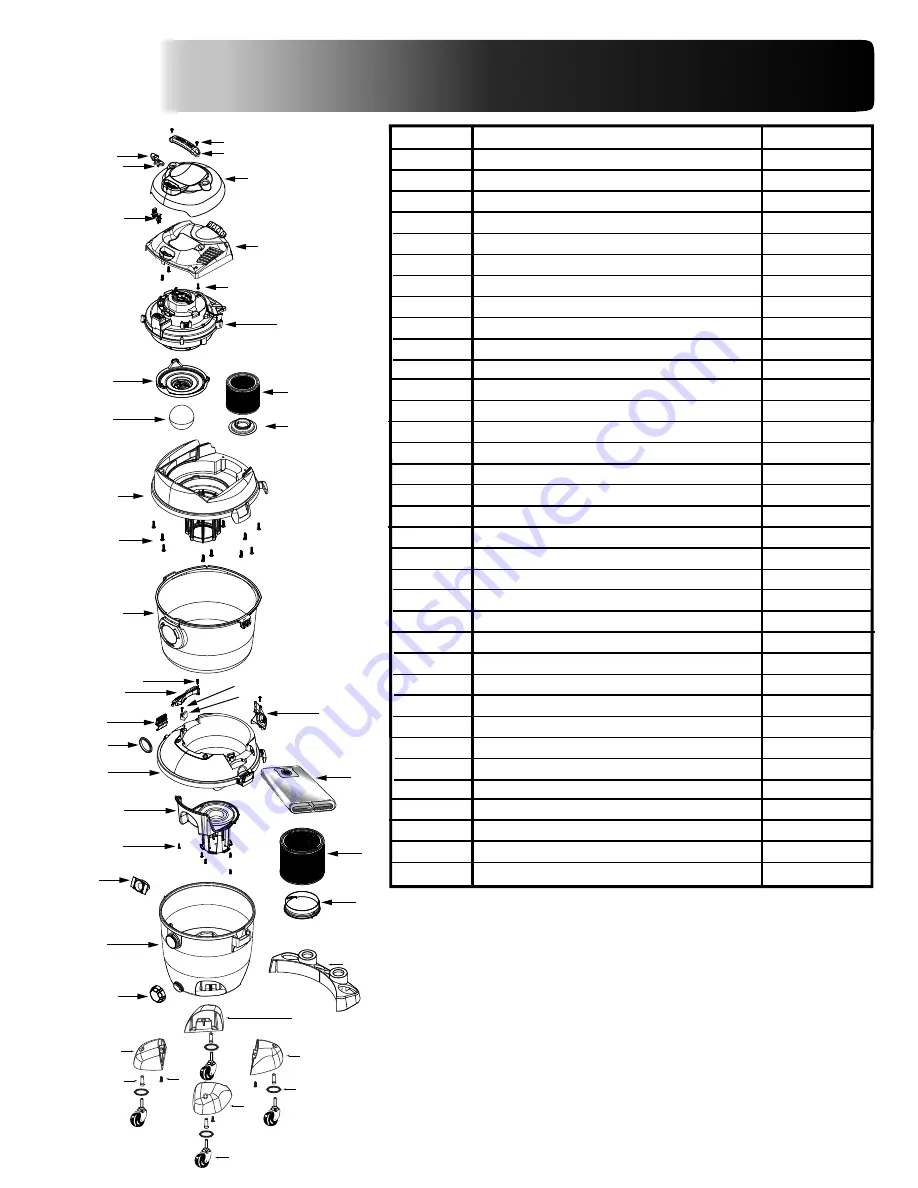 Shop-Vac VN92550A Specification Download Page 1