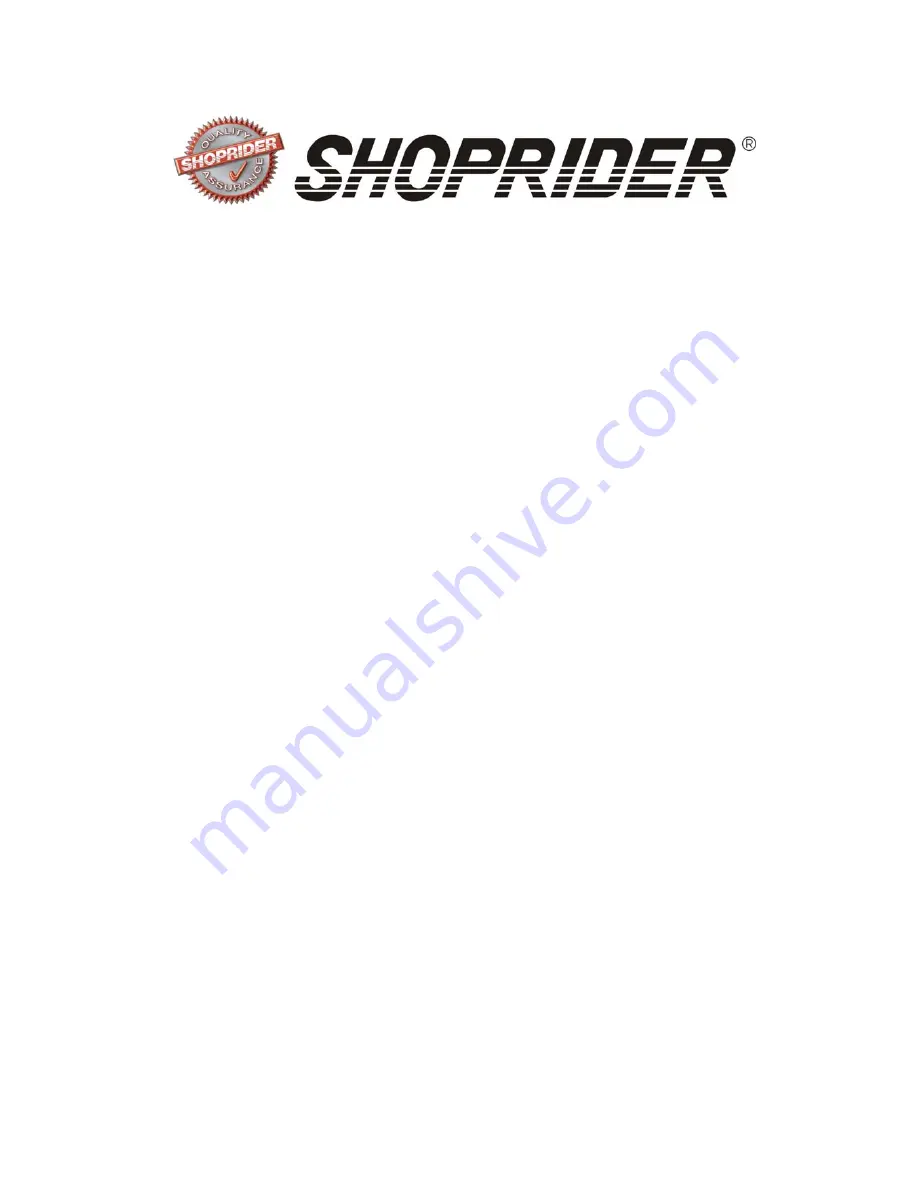 Shoprider 888WNLD Скачать руководство пользователя страница 11