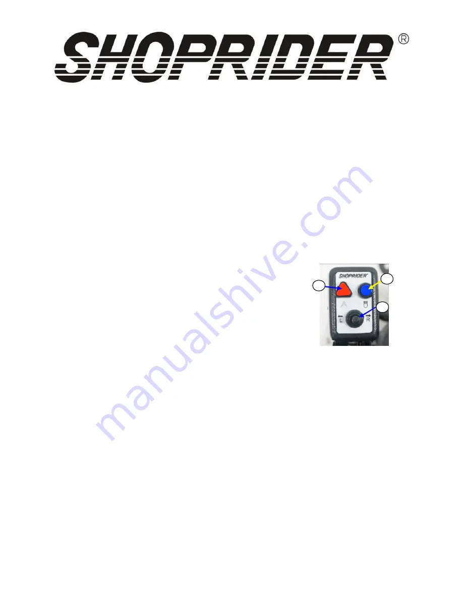 Shoprider 888WNLLHD User Manual Download Page 11