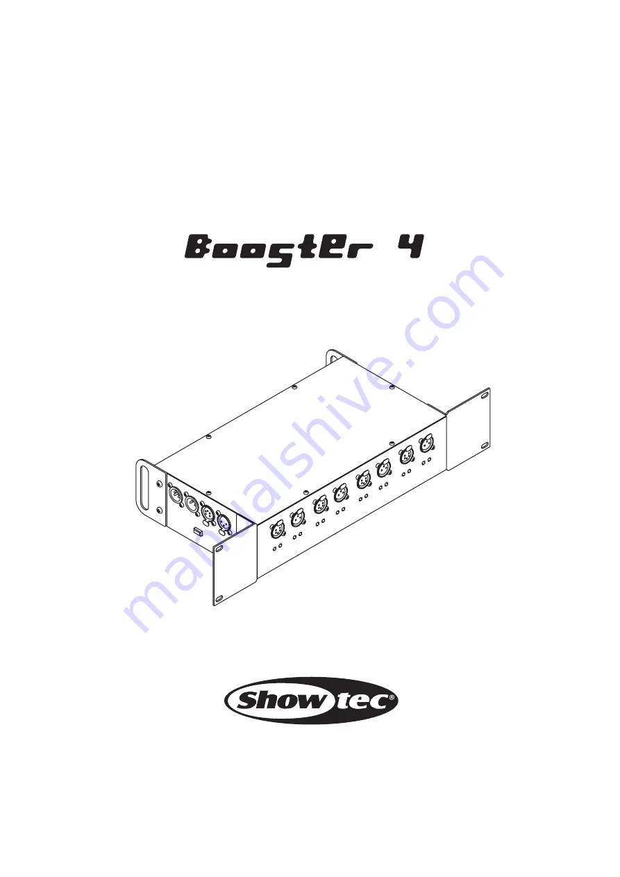 SHOWTEC Booster 4 Service Manual Download Page 1