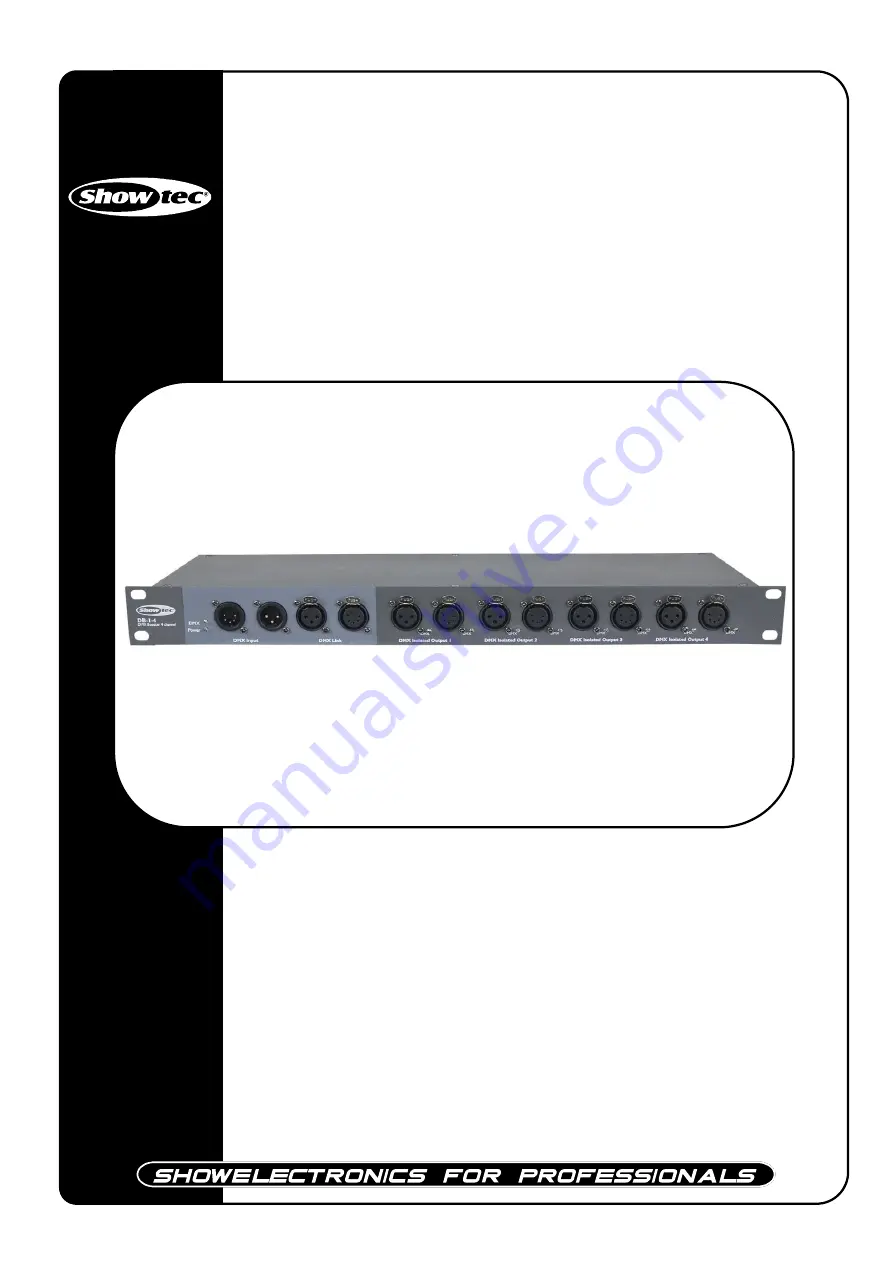 SHOWTEC DB-1-8 User Manual Download Page 1