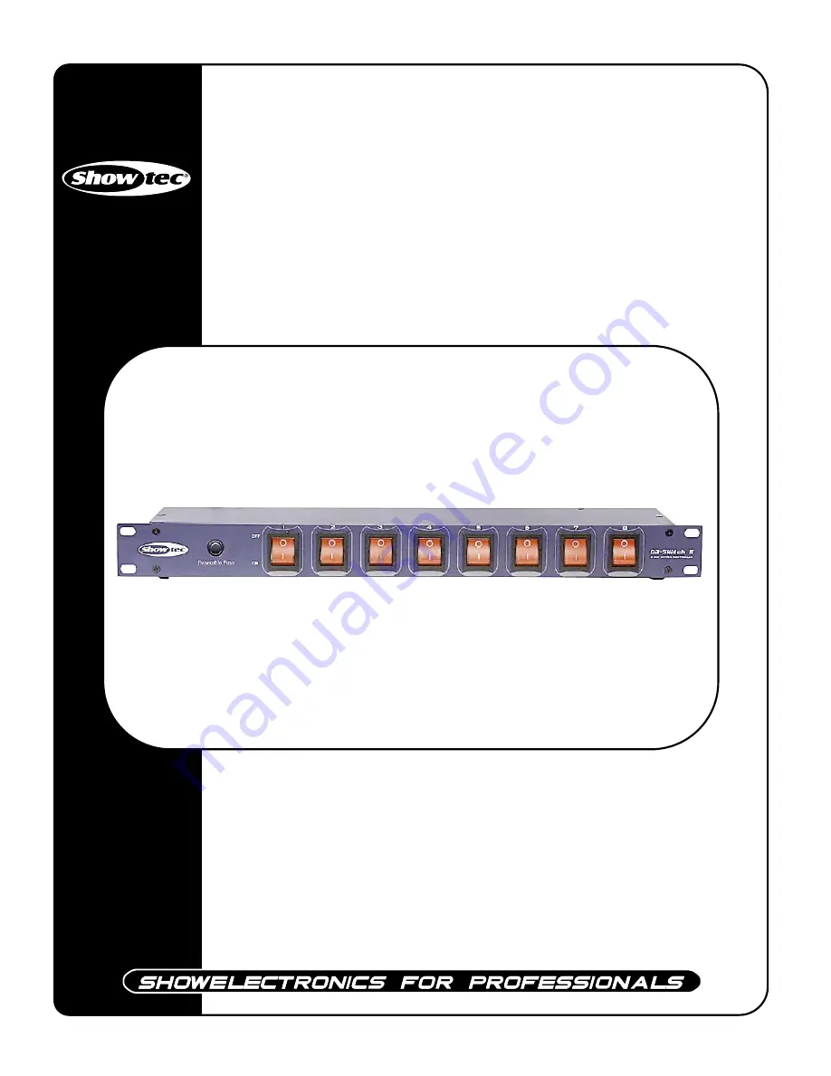 SHOWTEC DJ Switch 8 Product Manual Download Page 1