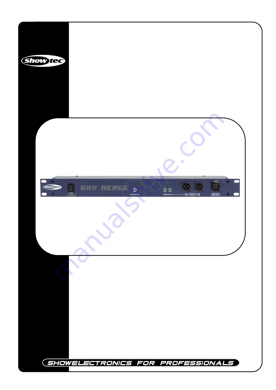 SHOWTEC DMX Merge V2 Скачать руководство пользователя страница 1